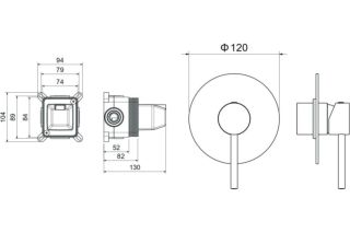 Смеситель для душа Aquatek Европа AQ1366CR хром